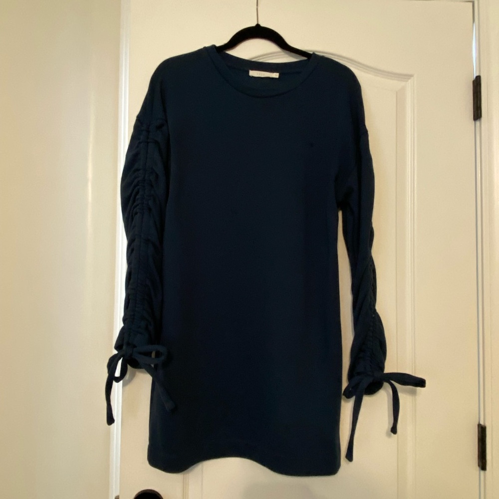 Beautiful Navy Sweatshirt Dress